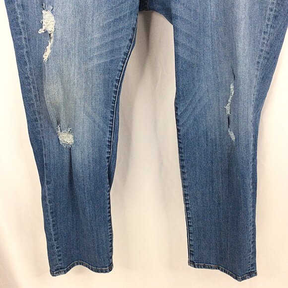 Kut from the Kloth Katy Boyfriend Jeans Womens Plus Size 20W Stretch Distressed - Picture 4 of 7